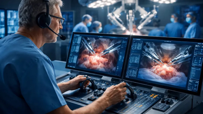 Medicína budoucnosti: chirurg operoval pacienta na jiném konci Evropy pomocí robota