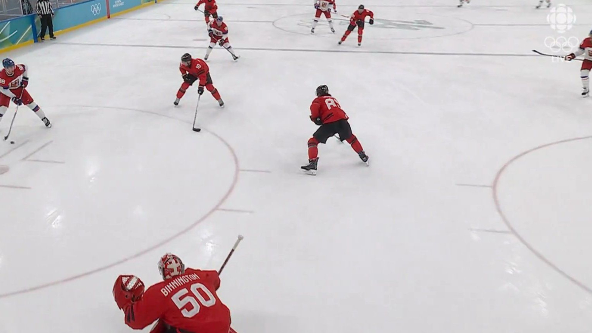 Escándalo en el hockey: Chequia tenía tres jugadores de más sobre el hielo cuando marcó el tercer gol a Canadá